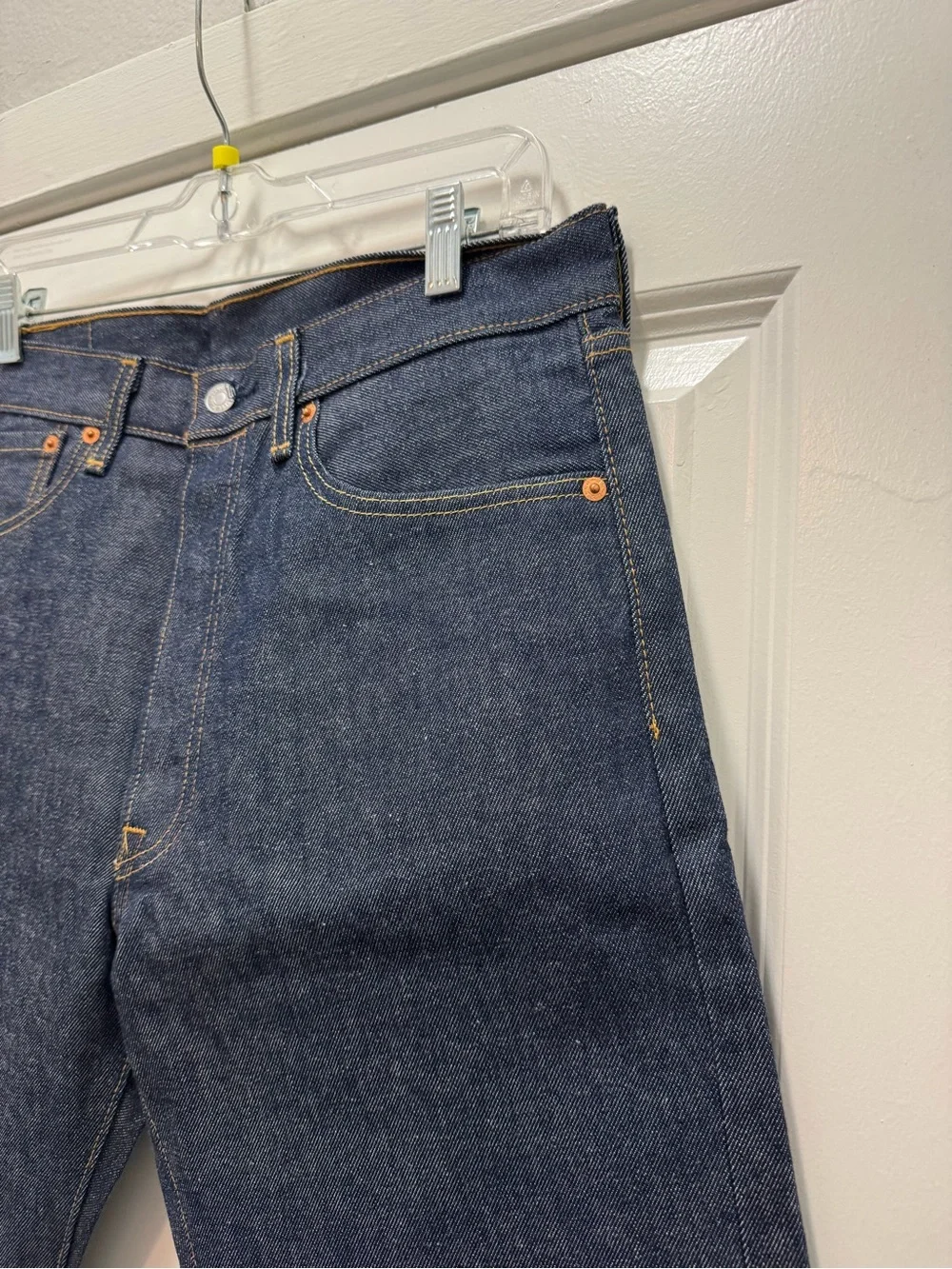 Levi's 501 Original Shrink to Fit Jeans Blue Button Fly Straight